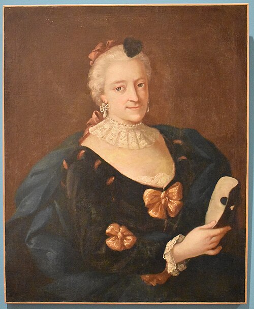 Femme au masque, 1769, Michel Rabillon