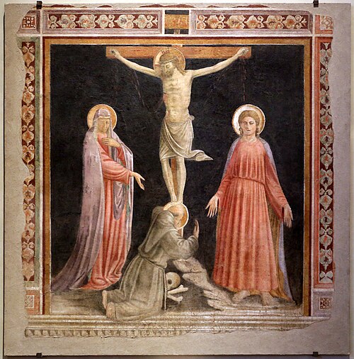 Crucifixion with Francis, 1425, Andrea di Giusto