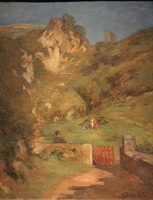 Sur la route du Castillo à Pasajes, 1902, Gustave Colin