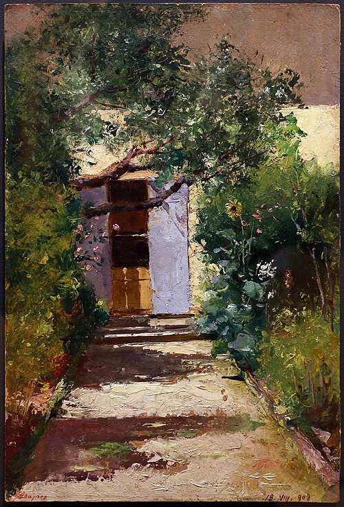 giardinetto di casa maria firenze, 1905, Gualtiero Baynes