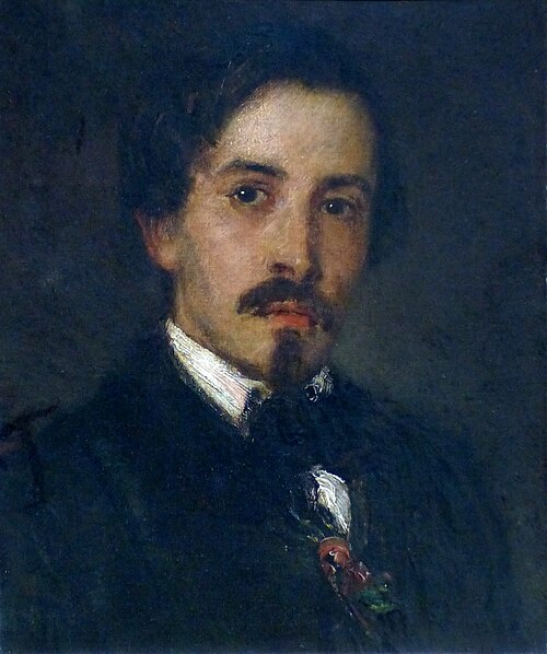 Portrait présumé du peintre Ferdinand Viola, 1858, Adolphe Joseph Thomas Monticel