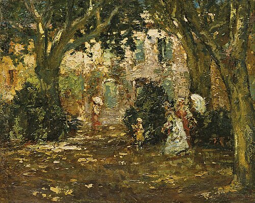 Women in a Garden, , Adolphe Joseph Thomas Monticel