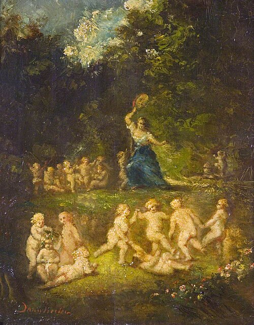 The Gambols, 1850, Adolphe Joseph Thomas Monticel