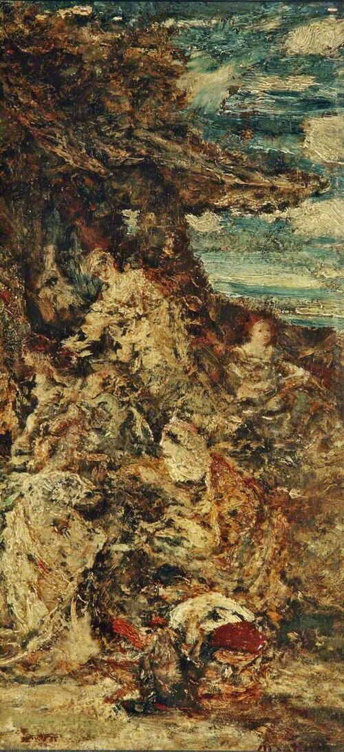 After the Cock Fight, 1880, Adolphe Joseph Thomas Monticel