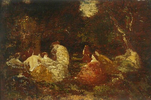 Fête champêtre, 1865, Adolphe Joseph Thomas Monticel