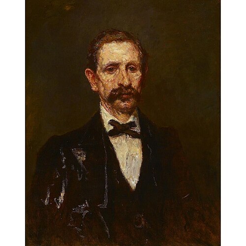 L'homme à la cravate en X, 1872, Adolphe Joseph Thomas Monticel