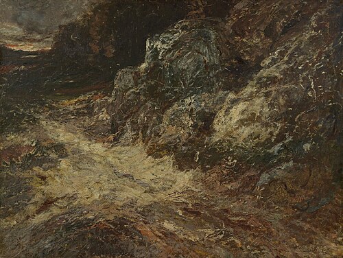 A mountain road, 1872, Adolphe Joseph Thomas Monticel