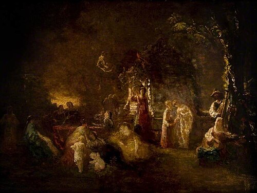 Fête champêtre, , Adolphe Joseph Thomas Monticel