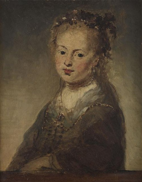 Portrait de jeune fille, , Adolphe Joseph Thomas Monticel