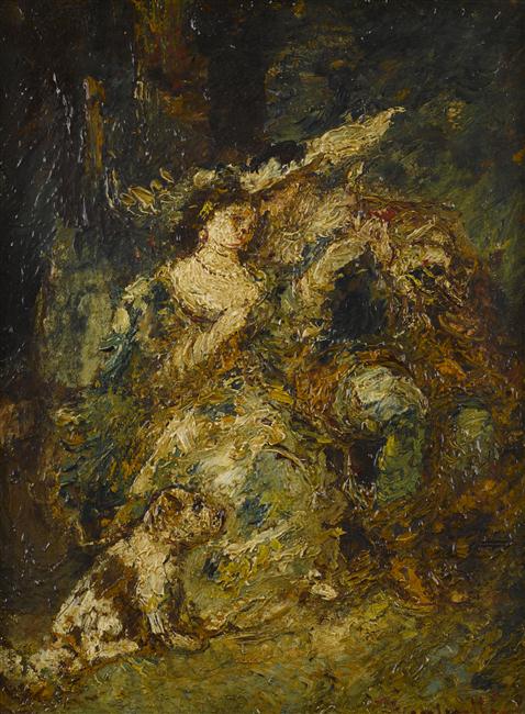 Causerie galante, , Adolphe Joseph Thomas Monticel