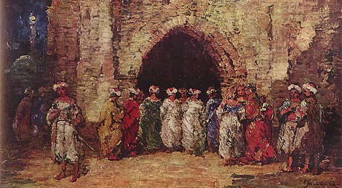 Orientalische Szene, 1876, Adolphe Joseph Thomas Monticel