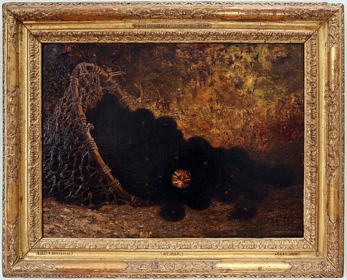 Nature-morte aux oursins, 1858, Adolphe Joseph Thomas Monticel