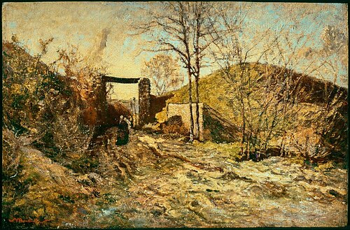 L'entrée au fort, 1837, Adolphe Joseph Thomas Monticel