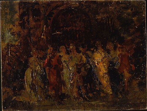 Corteo nunziale, 1883, Adolphe Joseph Thomas Monticel