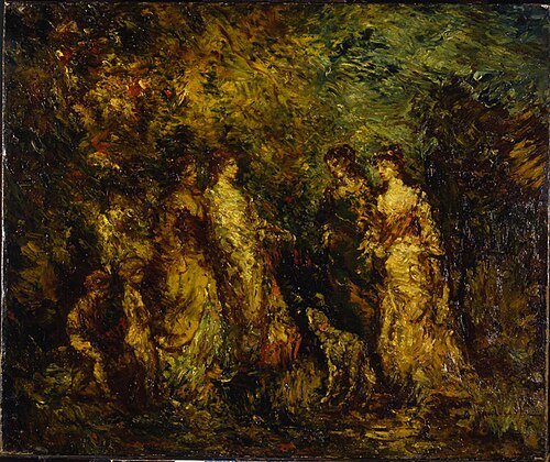 Nel parco, 1883, Adolphe Joseph Thomas Monticel