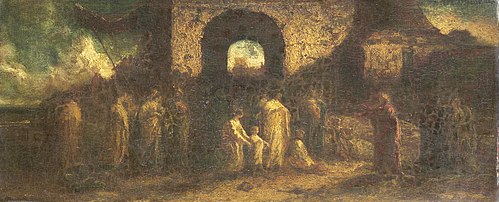 Christ bénissant les enfants, 1850, Adolphe Joseph Thomas Monticel
