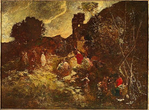 Don Quichotte et Sancho Pança, 1865, Adolphe Joseph Thomas Monticel