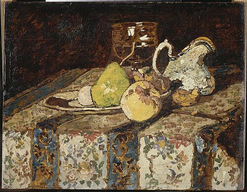 Nature morte au pichet blanc, 1878, Adolphe Joseph Thomas Monticel
