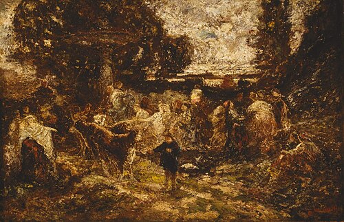 Fête champêtre, 1850, Adolphe Joseph Thomas Monticel