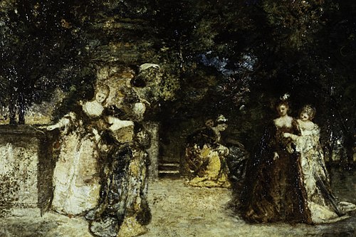 Garden Party, 1868, Adolphe Joseph Thomas Monticel