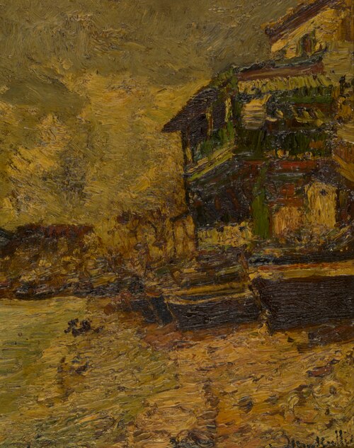 Restaurant Bernard à l'Estaque, 1880, Adolphe Joseph Thomas Monticel