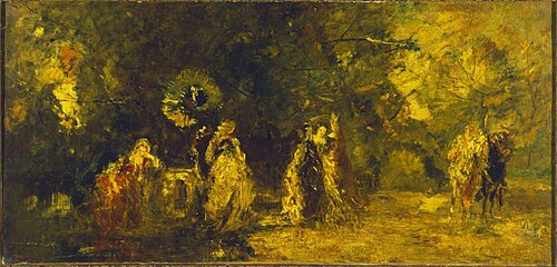 The Halt, 1866, Adolphe Joseph Thomas Monticel