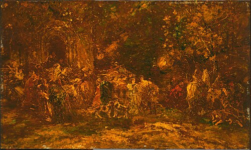 Woodland Worship, 1872, Adolphe Joseph Thomas Monticel