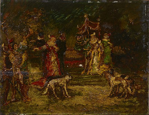 Parkscene, 1850, Adolphe Joseph Thomas Monticel