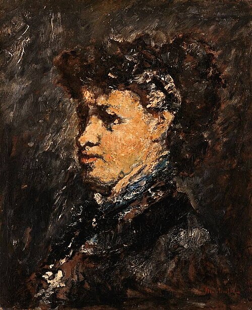 Portret van een vrouw, , Adolphe Joseph Thomas Monticel