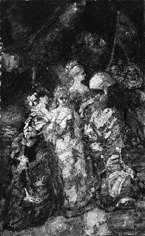 Dames dans un parc, 1880, Adolphe Joseph Thomas Monticel
