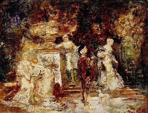 La terrasse, 1880, Adolphe Joseph Thomas Monticel