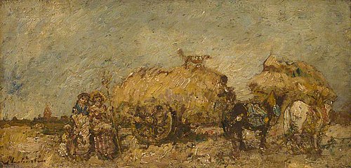 The Hayfield, 1870, Adolphe Joseph Thomas Monticel