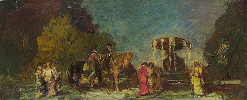 Fountain in a Park, 1877, Adolphe Joseph Thomas Monticel