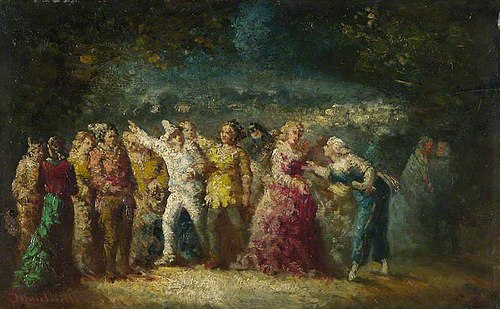 Torchlight Procession, 1878, Adolphe Joseph Thomas Monticel