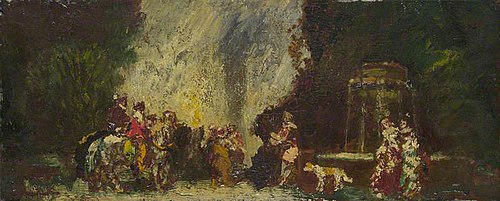 Meeting Place of the Hunt, 1877, Adolphe Joseph Thomas Monticel