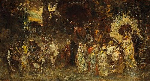 A Garden Fête, 1870, Adolphe Joseph Thomas Monticel