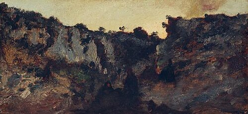 A Gypsy Encampment, 1870, Adolphe Joseph Thomas Monticel