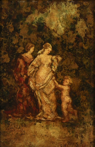 Two Women and a Child, , Adolphe Joseph Thomas Monticel