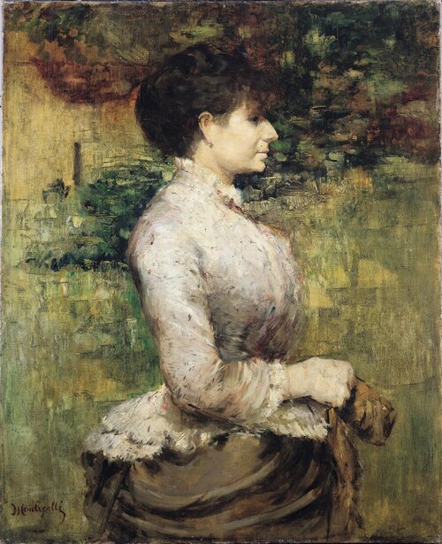Portrait of Madame Rosenthal, 1884, Adolphe Joseph Thomas Monticel