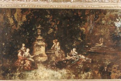 Garden Party, 1850, Adolphe Joseph Thomas Monticel
