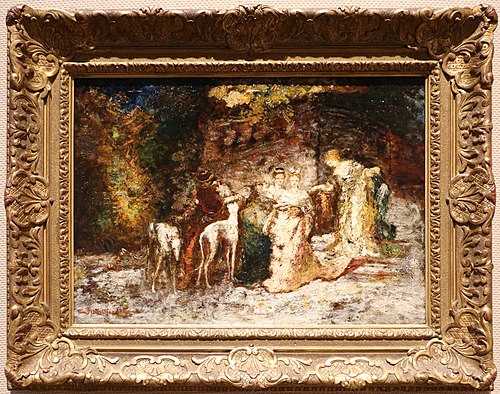 Les lévriers, 1871, Adolphe Joseph Thomas Monticel