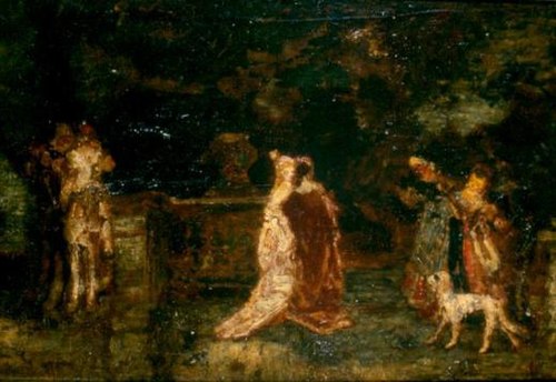 The Garden Terrace, 1870, Adolphe Joseph Thomas Monticel