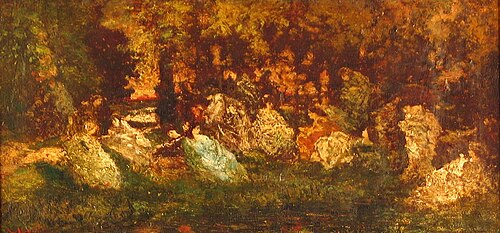 The Banquet, 1850, Adolphe Joseph Thomas Monticel
