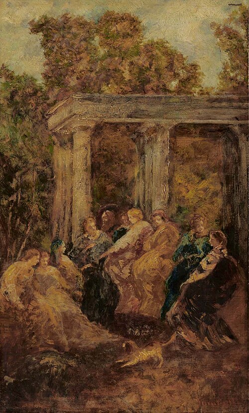 Fête Galante, 1850, Adolphe Joseph Thomas Monticel
