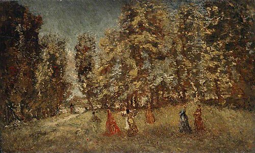 A Woodland Glade, , Adolphe Joseph Thomas Monticel