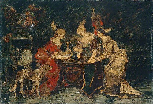 Ladies on a Terrace, 1883, Adolphe Joseph Thomas Monticel
