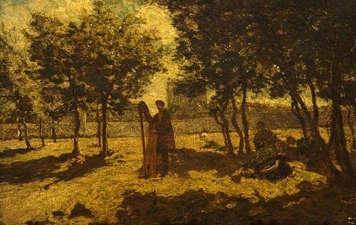 The Harpist, 1867, Adolphe Joseph Thomas Monticel