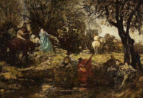 Garden Fête: The White Horse, 1863, Adolphe Joseph Thomas Monticel