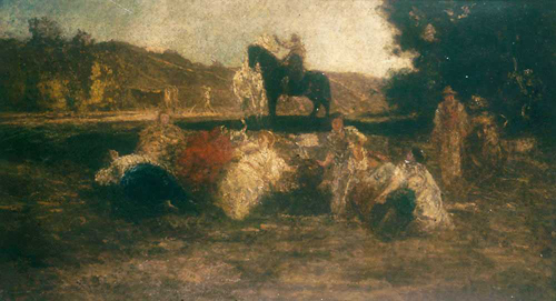 Harvest Festival, 1883, Adolphe Joseph Thomas Monticel