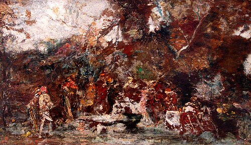Fête champêtre, 1850, Adolphe Joseph Thomas Monticel